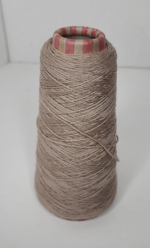 Botto Poala Aurora Stretch Merino Wool Yarn 4.4 oz Taupe Italy - Image 3 of 4