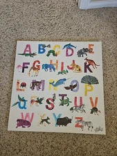 Animal Alphabet Jungle Canvas by Eric Carle For Kids 21" X 21" Oopsy Daisy Too