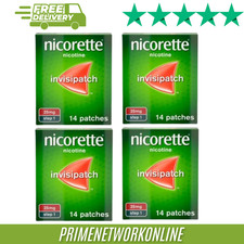 4x Nicorette Invisi 25mg Patch - 14 Patches Pack of 4 (Total 56) 100% ORIGINAL⭐⭐