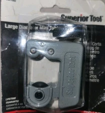 Superior Tool ~ 35180, Aluminum Black/Gray Mini Tube Cutter 1-1/8" Dia. USA🇺🇸 