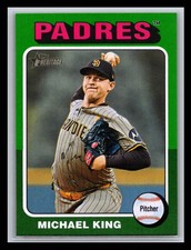 2024 Topps Heritage #701 Michael King Green Border
