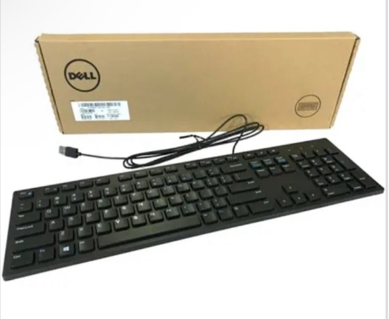 Dell USB Wired English Desktop Keyboard KB216P Black 104-Key (New)