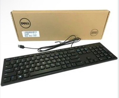 Dell USB Wired English Desktop Keyboard KB216P Black 104-Key (New)
