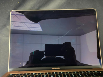 Apple MacBook Air A2179 13'' 2020 Intel   FOR PARTS/REPAIR   Broken Screen   Powe