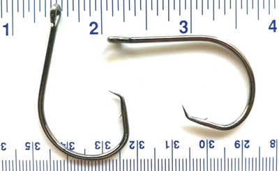 100 GT 2X Inline Circle Fish Fishing Hooks Size 6/0 - 100 - Foto 8