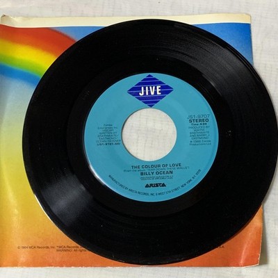 Billy Ocean 7'' Vinyl Record - The Colour of Love / It's Never Too Late to Try