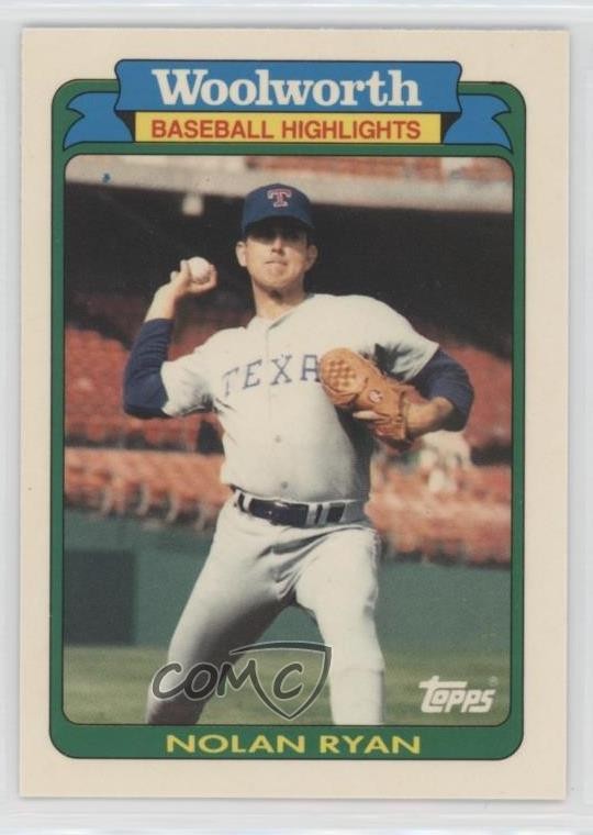 1990 Topps Woolworth Baseball Highlights (Box Set) Nolan Ryan #20 HOF 15tj