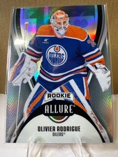 2025-26 UD ALLURE OLIVIER RODRIGUE #124 BLACK RAINBOW RC OILERS