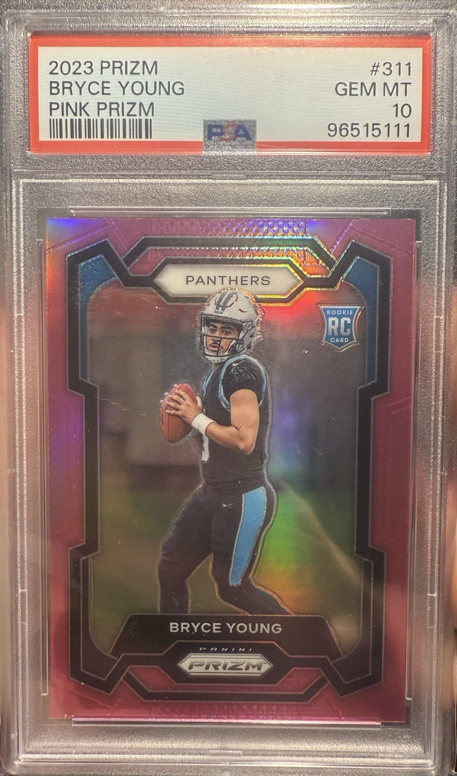 2023 Panini Prizm Pink Bryce Young #311 PSA 10 (RC)