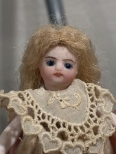 ORIGINAL Authentic Antique French Mignonette all bisque Doll 4