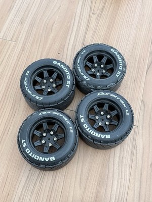 Duratrax Bandito ST Belted 2.8'' Mounted Front/Rear Tires 14mm - Drift Tire, (4)