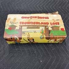 Vintage 1950s Walt Disney  s Frontierland Logs Set 915 USA By Halsam