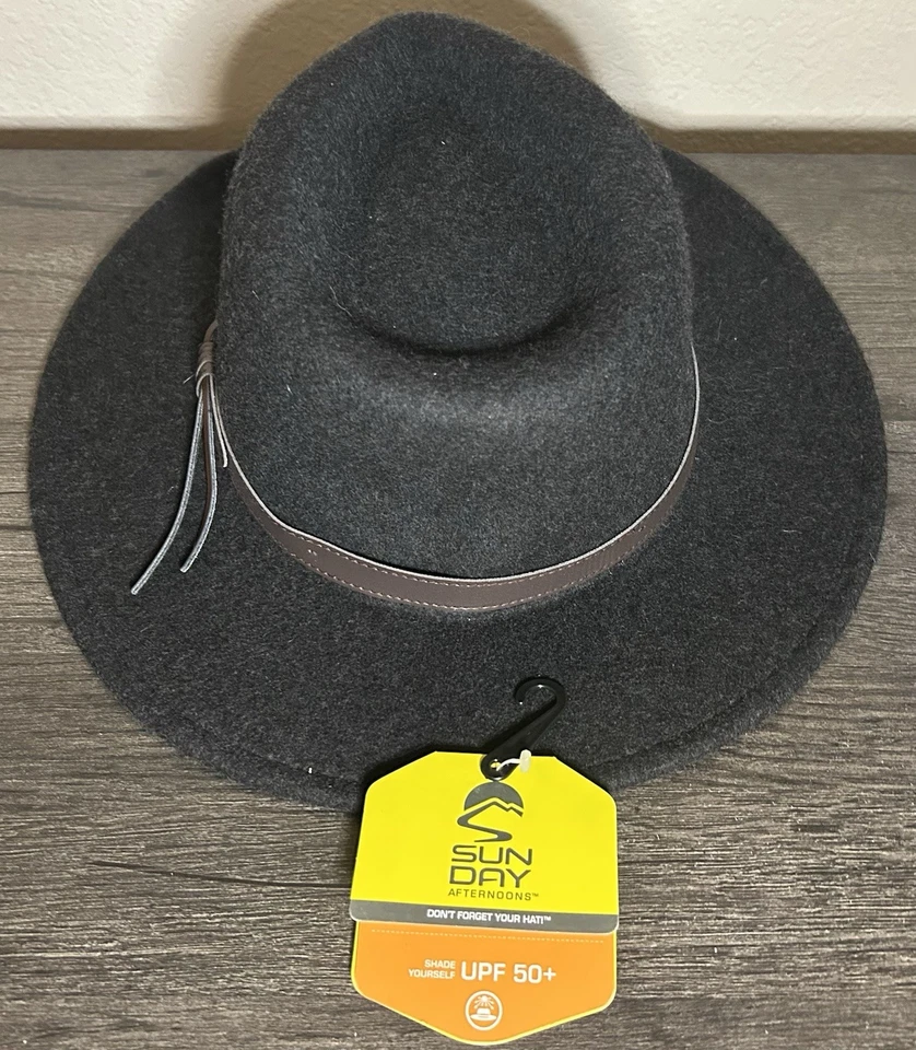 Sunday Afternoons Para hombres XL UPF 50+ Lana Fieltro Montana Brezo Gris Oscuro Sombrero para el Sol Foto 3 de 4