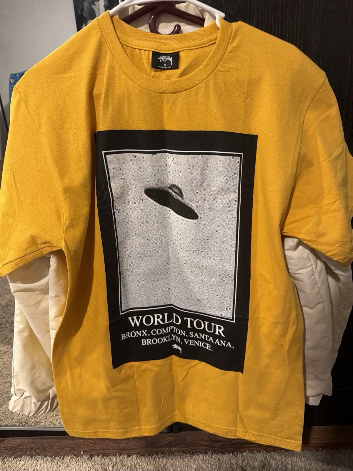 Stussy Unidentified World Tour Tshirt Size Medium