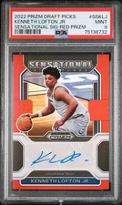 PSA 9 KENNETH LOFTON JR #/199 Auto 2022 Prizm Sensational RED Signature LA TECH