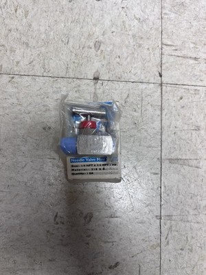 PAN AM PNV-H-S-4-MF Mini Series Needle Valve   1/4'' NPT x 1/4'' NPT (M x F)   316