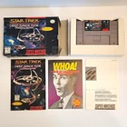 Star Trek Deep Space 9 Crossroads of Time Super Nintendo SNES Box Manual Inserts