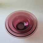 Vintage Pyrex Cranberry Visions Nesting Mixing Bowls Set of 3 (#322, #325, #326)