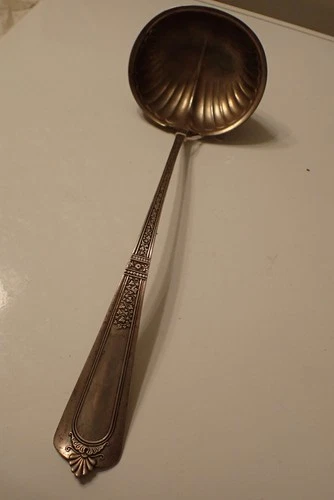 DOMESTIC Sterling SOUP LADLE by GORHAM.  12"  no monograms 4.5 ozt