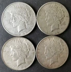 1922 D, 1922 S, 1923, and 1923 S $1 Peace Silver Dollars