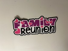 Family Reunion Handmade Scrapbook Title Die Cut Paper Pieced