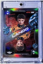 LANDO NORRIS RARE TOPPS CHROME INSERT REFRACTOR MCLAREN INVESTMENT CARD F1