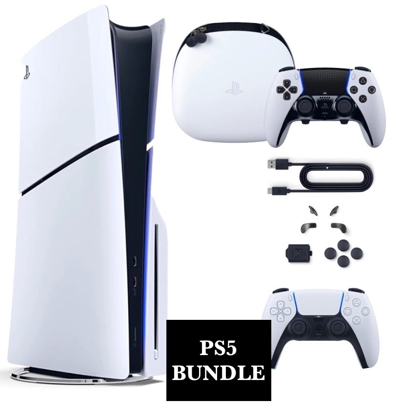 Sony PS5 Slim Blu-Ray Edition 1TB Video Game Console - White for