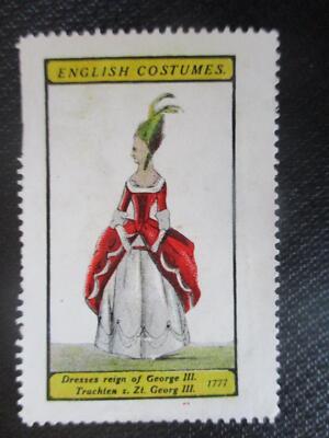 (10567) Reklamemarke - English Costumes - Trachten zur Zeit Georg III.