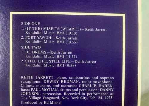 KEITH JARRETT Fort Yawuh 1973 QUADRAPHONIC LP *NEVER PLAYED VINYL* ML 1072 - Picture 5 of 5