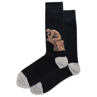 Hot Sox MEN'S THE THINKER CREW SOCKS