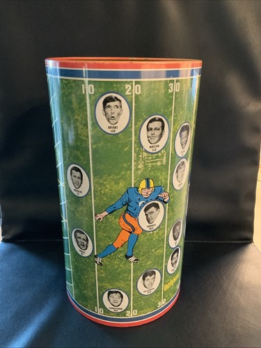 VINTAGE 1971 NFL Players Of The Minnesota Vikings' 16" Garbage Can #10300 - Picture 2 of 13