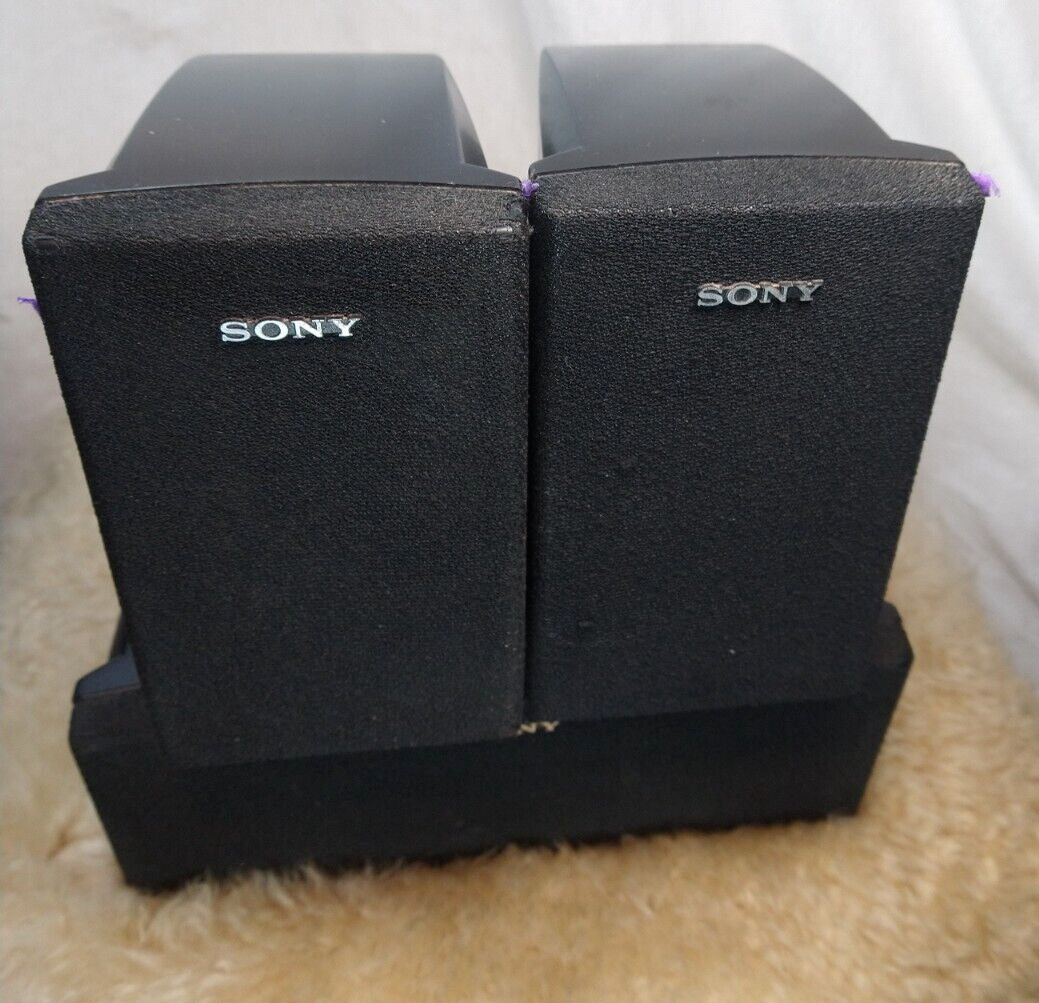 Speaker System 2- Sony Ss-msp75 1 - Ss-cnp7 Speaker Set Of 3