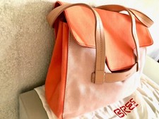 Neue Bree Tasche aus Leder/Canvas, Farbe: Orange/Rosa,   Der Sommer kann kommen!