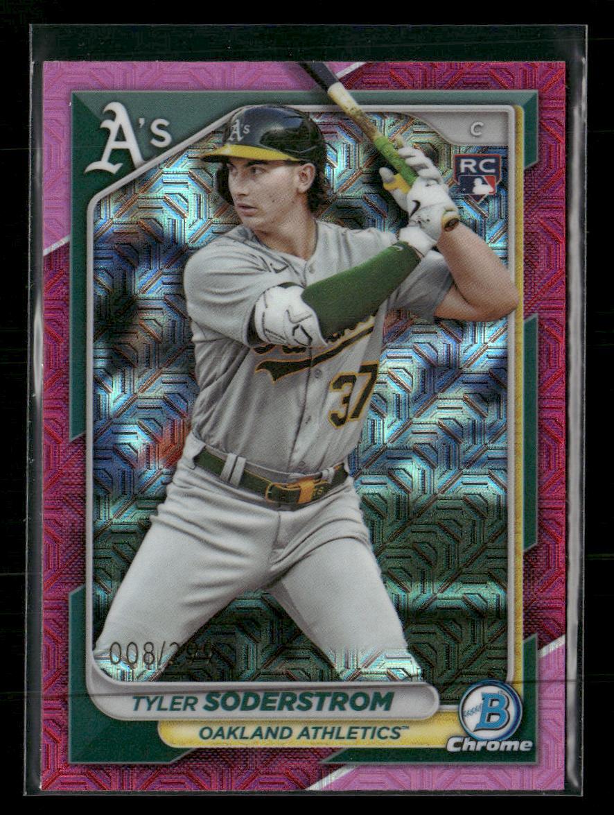 2024 Bowman - Tyler Soderstrom #15 Chrome Fuchsia Mojo Refractor 
