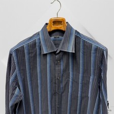 Paul Smith Men's London Button Up Striped Shirt Pristine Checkered 44 17.5