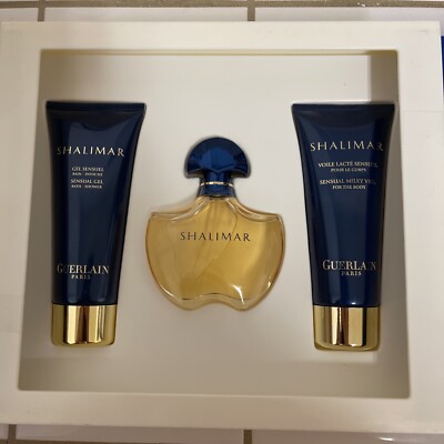 SHALIMAR  GUERLAIN 1.7 oz +3.4oz Gel +3.4oz Lotion GIFTBOX. MADE IN FRANCE