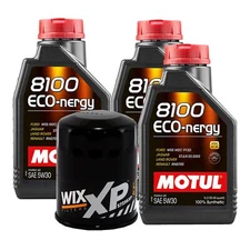 3L Motul 8100 ECO-NERGY 5W30 Wix XP Filter Motor Oil Change Kit API SL