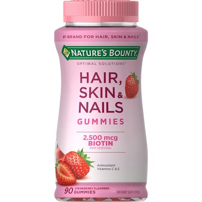 Nature's Bounty Hair Skin and Nail Vitamins Biotin Women's Multivitamin 90Ct