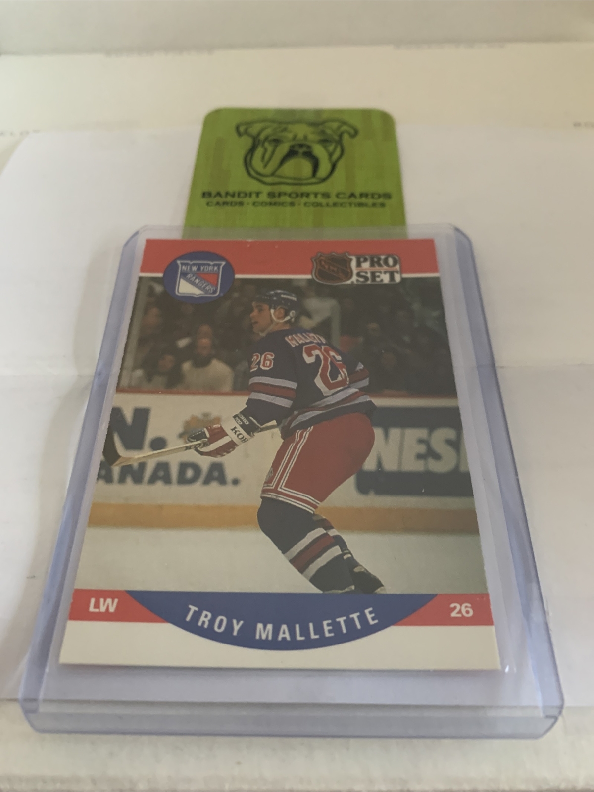 Troy Mallette Rookie Card 1990-91 Pro Set #492