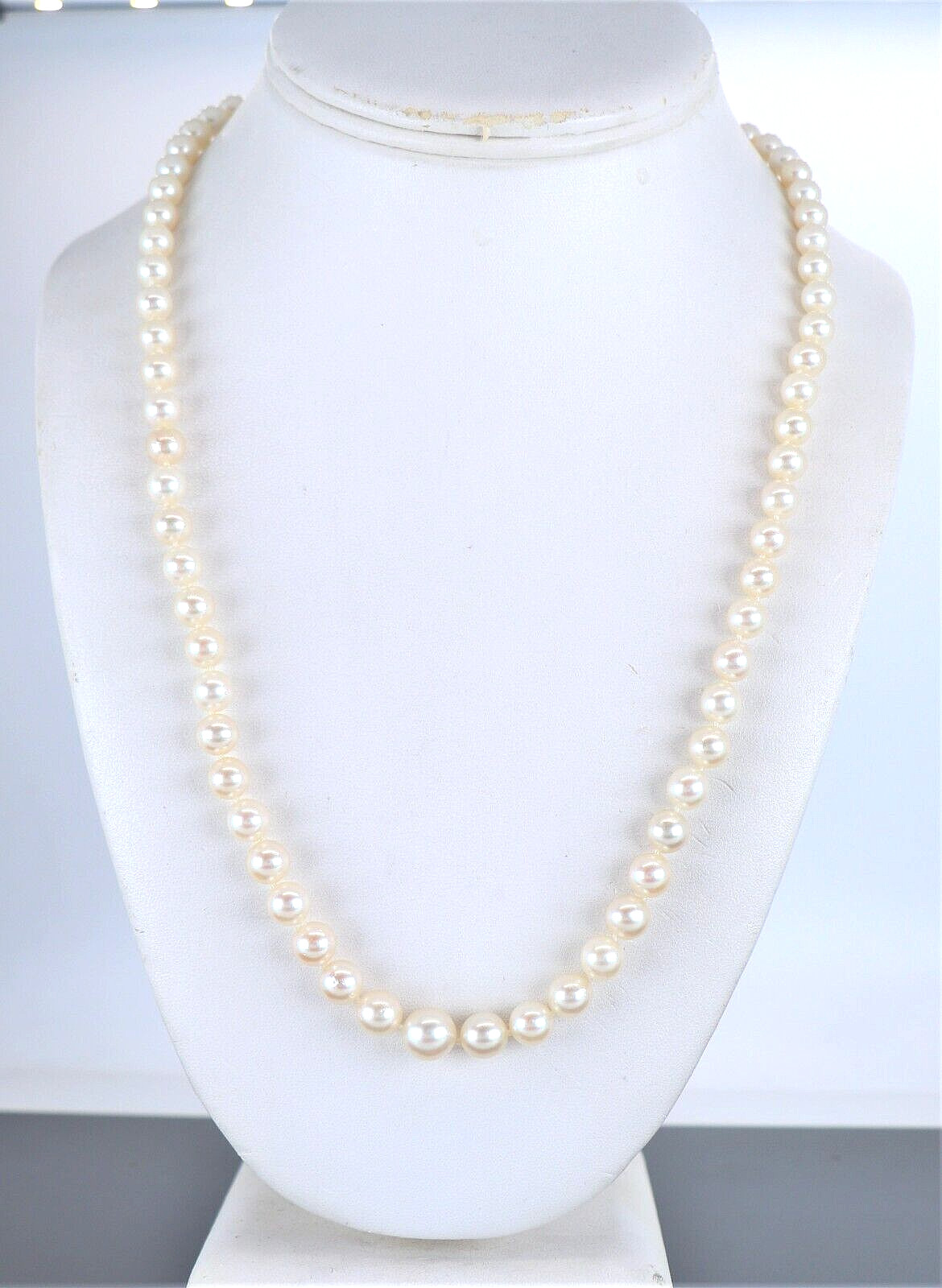 Vintage Platinum Old Miner Single Cut Diamond Cultured Pearls Art Deco Necklace image 3