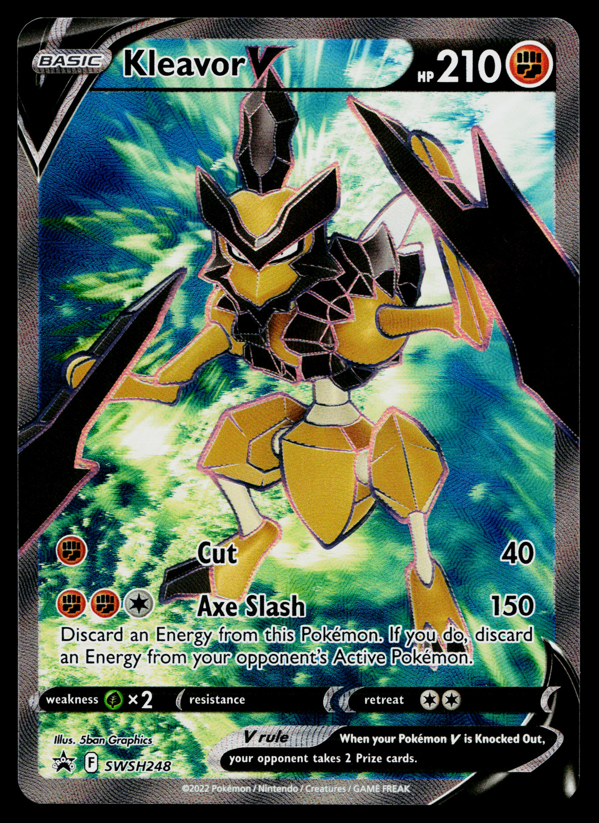 KLEAVOR V SWSH248 SWSH BLACK STAR PROMOS POKEMON TCG
