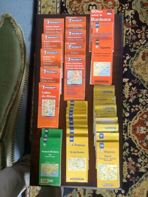 MAPS JOB LOT - 33 MICHELLIN WESTERN EUROPEAN MAPS