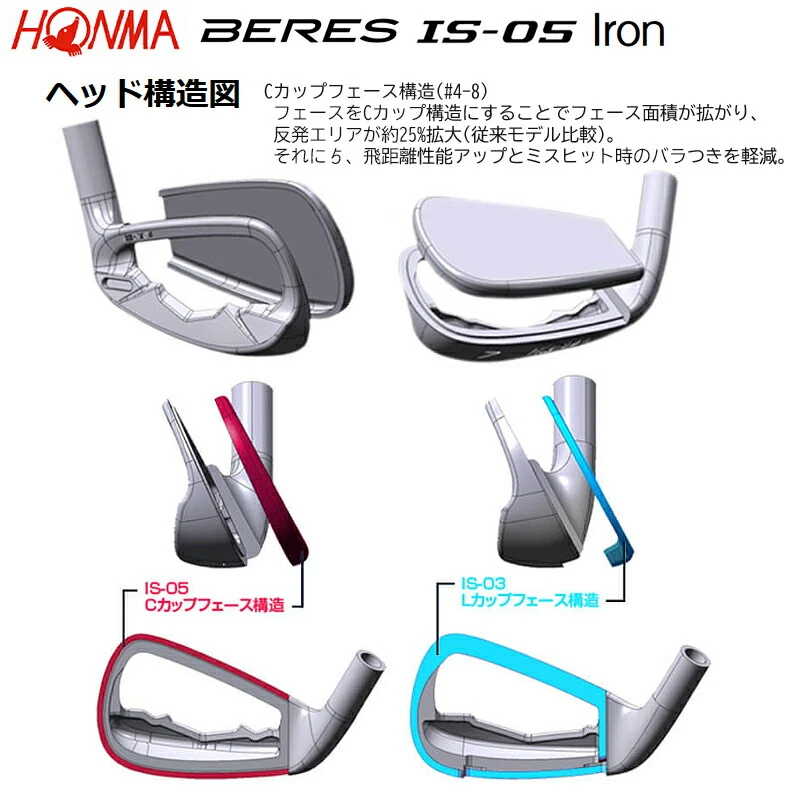 HONMA BERES IS-05 #4 Iron 19.5° RH 3Star ARMRQ48 3S R-Flex Graphite Japan NEW - Image 3 of 4