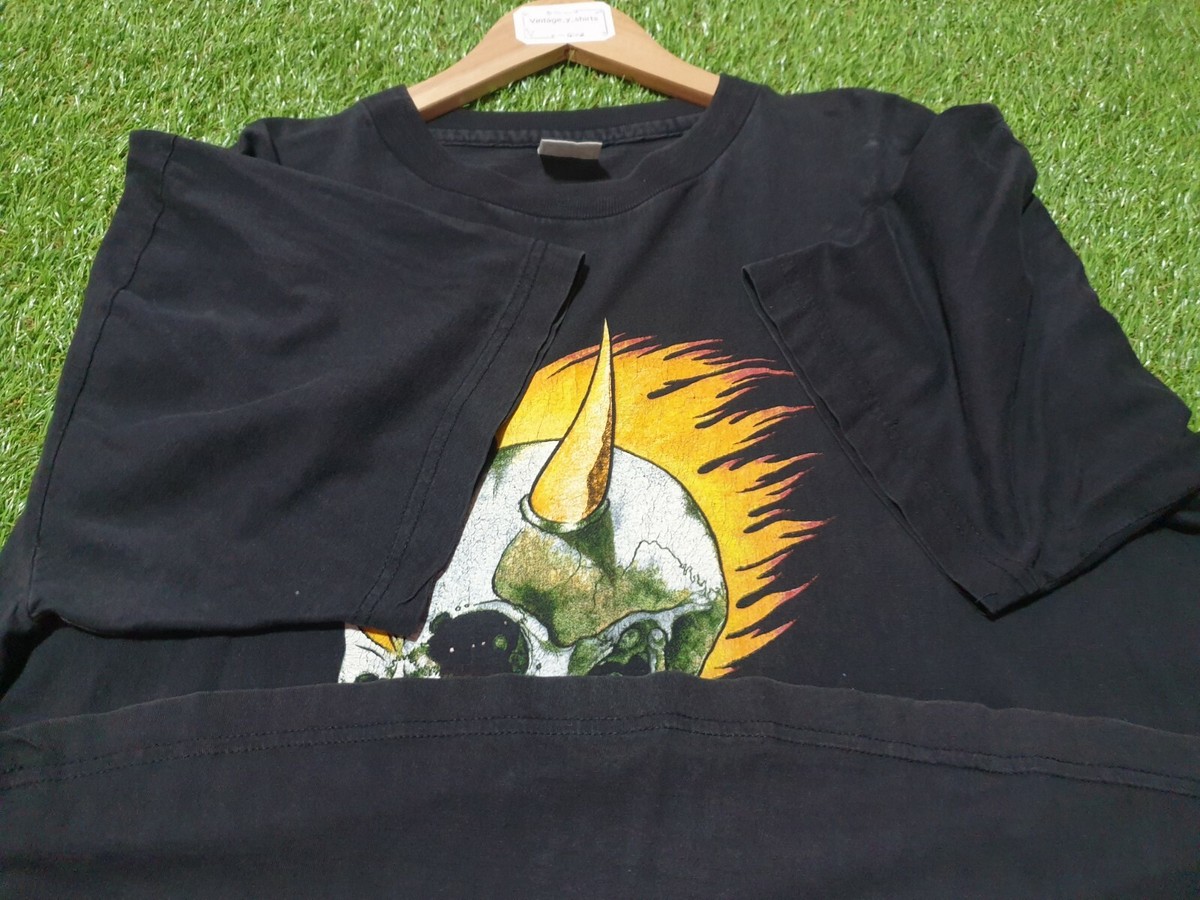 METALLICA 1995 T SHIRT MEN BLACK SKULL 90'S MUSIC ROCK BAND