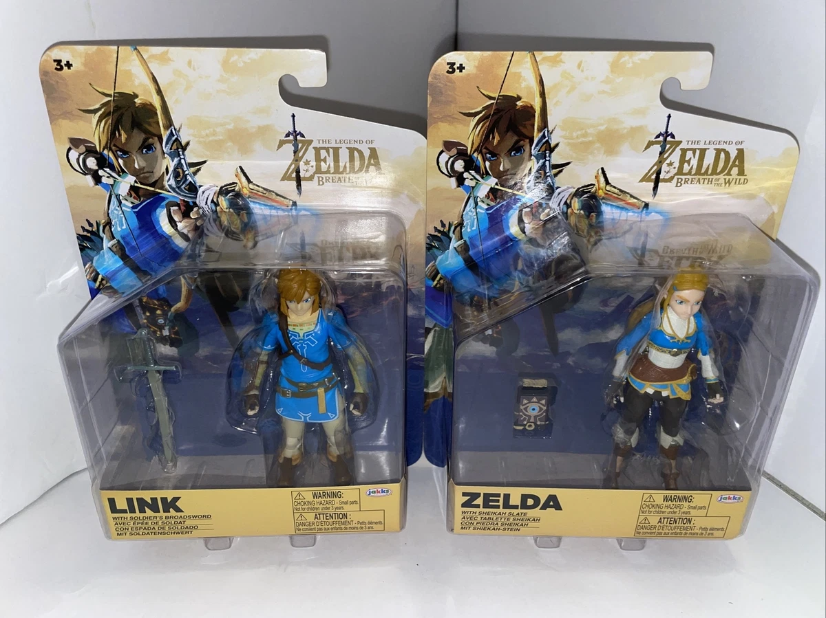 World of Nintendo Legend of Zelda Link & Zelda Action Figure Botw