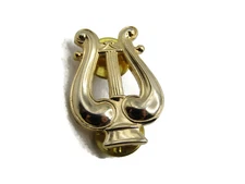 Harp Pin Vintage & Gold Tone