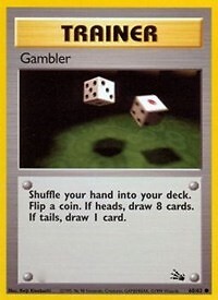 Pokemon  Gambler (60/63) Fossil LP
