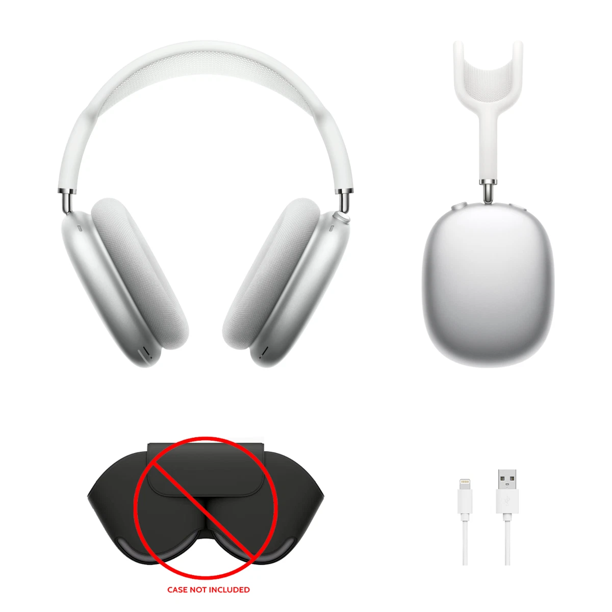 Apple AirPods Max Headphones & Lightning Cable No Smart Case