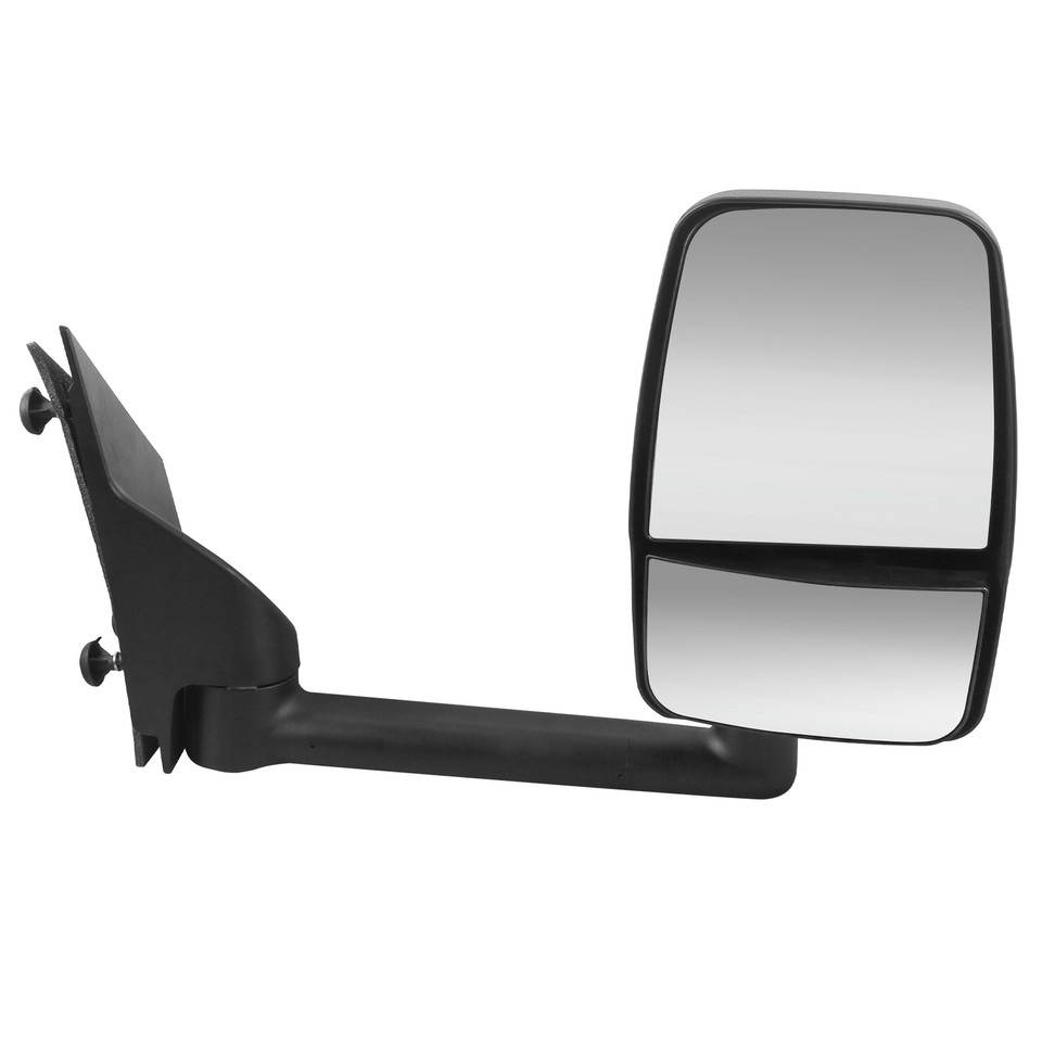 Van Side View Mirror Replacement Manual Tow Mirror For 2003-2017 Chevy Express/GMC Savana - Passenger Side Black DTMOTO Replacement Mirror
