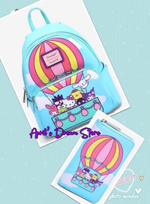 Loungefly Sanrio Hello Kitty & Friends Hot Air Balloon Backpack and Wallet Set Loungefly Sanrio Hello Kitty and Friends Hot Air Balloon  main image 3